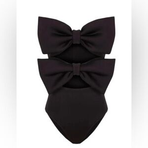 Black one piece swimsuit